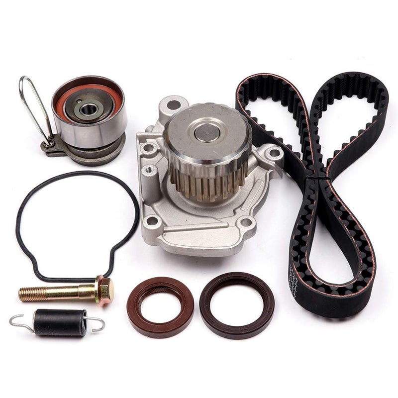 ASTOU 1.7L L4 SOHC Timing Belt Kit w/Water Pump Fit for 2001 2002 2003 2004 2005 for Honda for Civic for Acura for EL Replace Engine Timing Belt Kit OEM - TS26312 TBK220WP ITM312 - Image 1